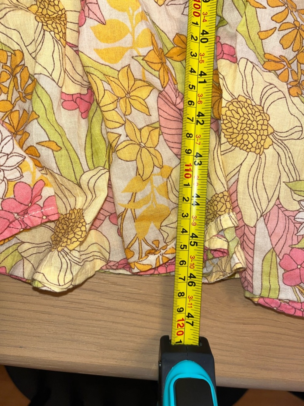 American Eagle Floral Tiered Maxi Sundress - Yellow & Pink - Picture 5 of 7